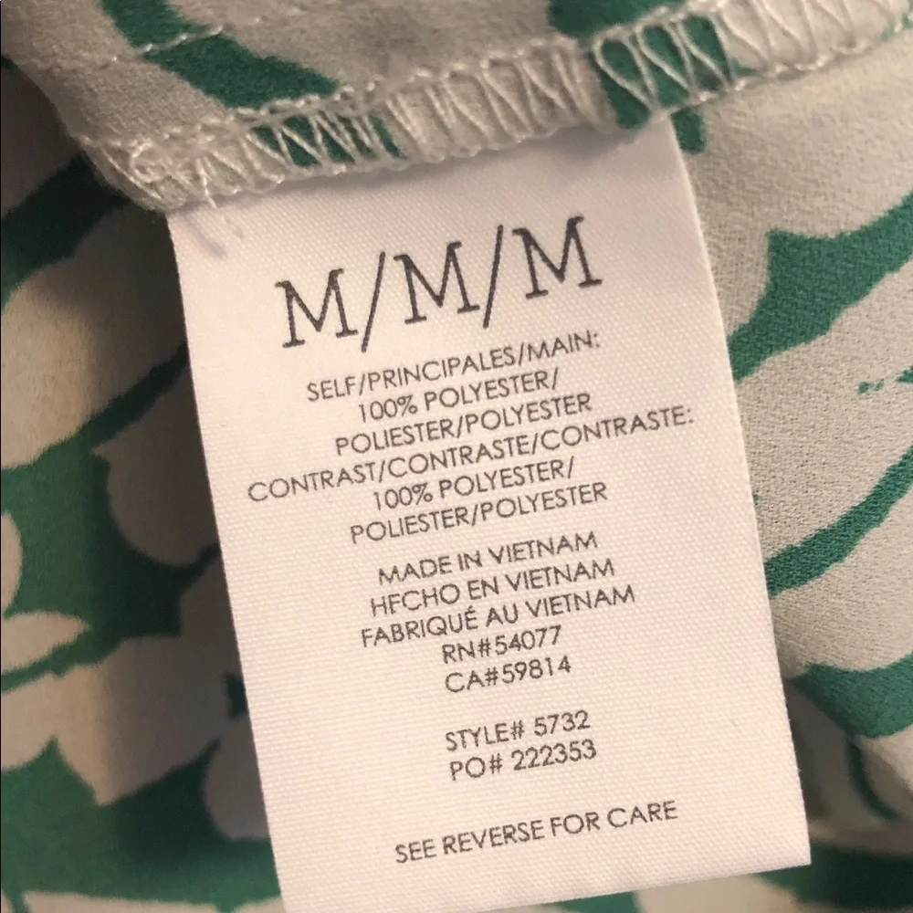 CAbi Black and Green Layered Printed Camisole - Picture 4 of 4